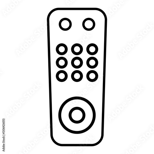 Sleek Black Remote Control ...