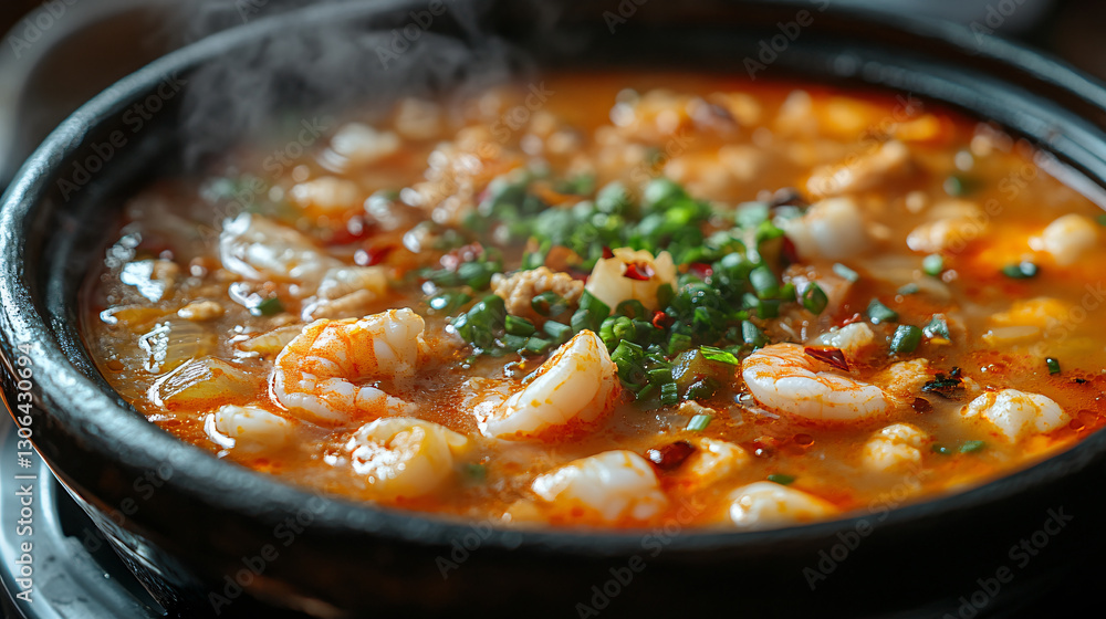 Simple bowl of soup ready to provide comfort and nourishment with a warm and flavorful broth and ingredients inside Simple bowl of soup ready to provide comfort and nourishment with a warm and flavorful broth and ingredients inside