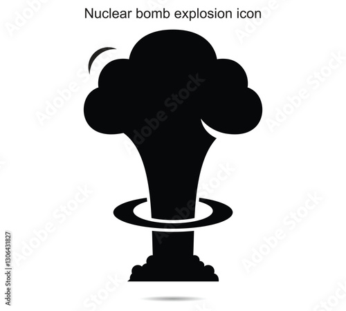 Nuclear bomb explosion icon