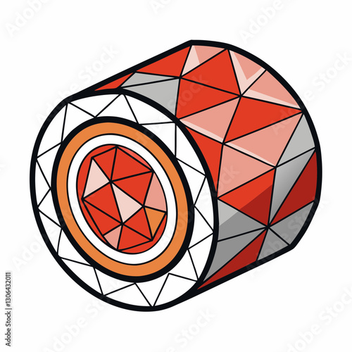 geometric sushi roll