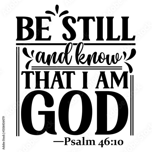 Be still and know that im god Svg