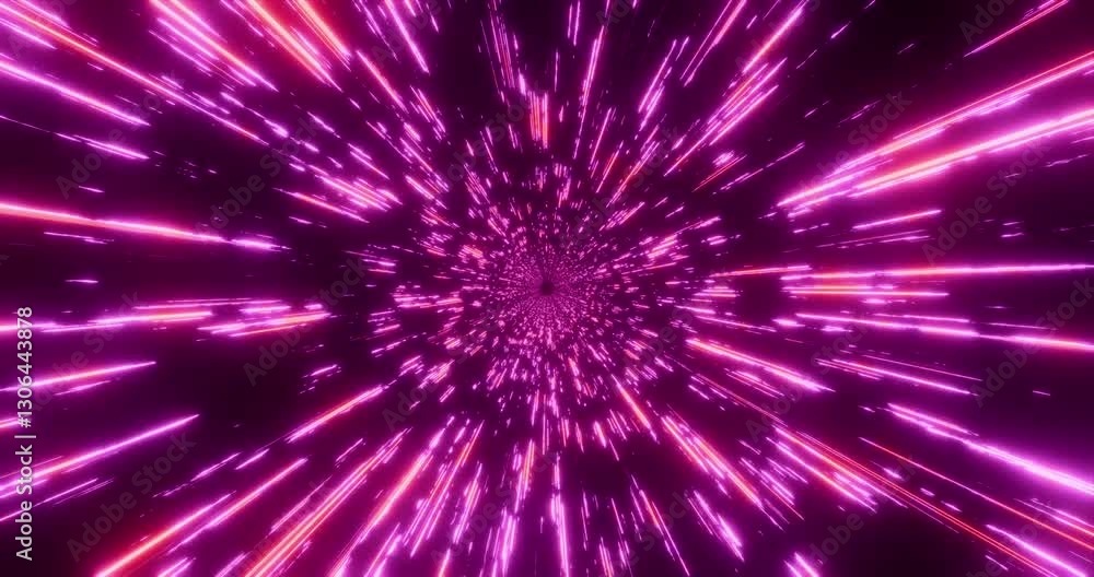 Futuristic glowing bright lines background. Shining neon rays in multicolor. 4K 3D rendering animation. Futuristic glowing bright lines background. Shining neon rays in multicolor. 4K 3D rendering animation.
