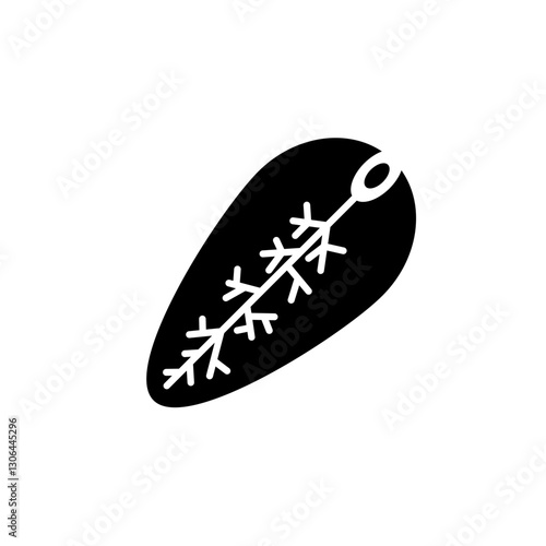 Fluke glyph icon