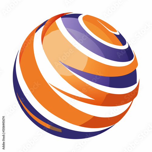 sliced sphere with dynamic motion effect