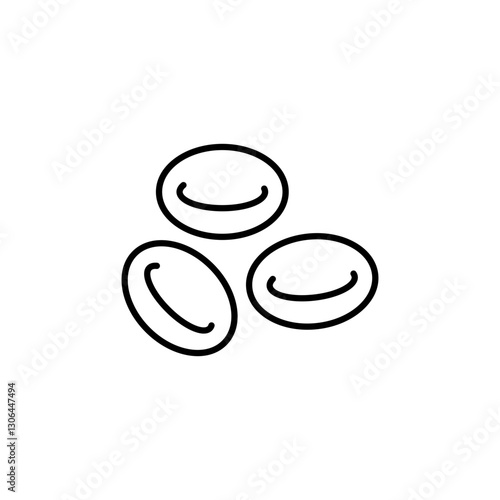 Red Blood Cell line icon