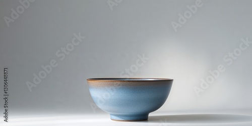 Stylish Blue And Brown Glaze Ceramic Bowl