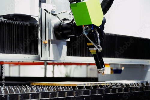 Obraz na płótnie robot arm working in factory w salonie