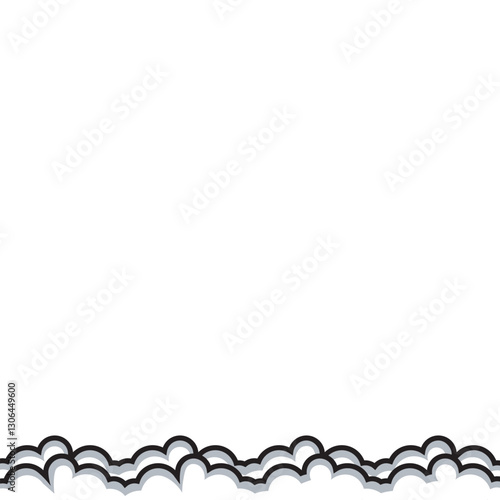 Cloud Comic Footer