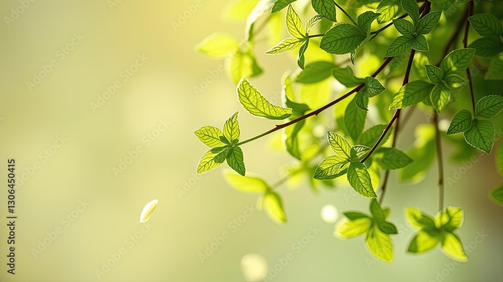 Fresh Spring Green Leaves Nature Background Plants Ecology Fresh Spring Green Leaves Nature Background Plants Ecology