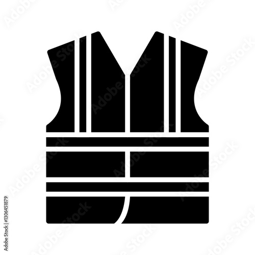 Reflective vest Vector Icon