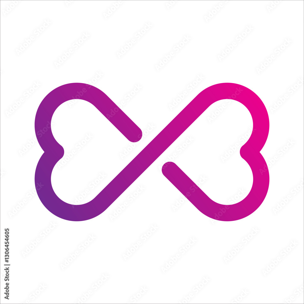 Infinity line icon. Infinity symbol. Vector illustration on white background. Infinity line icon. Infinity symbol. Vector illustration on white background.