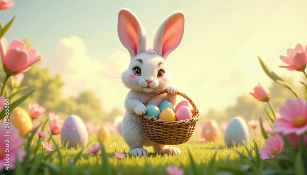 Fototapeta premium Festive Easter Painted Eggs