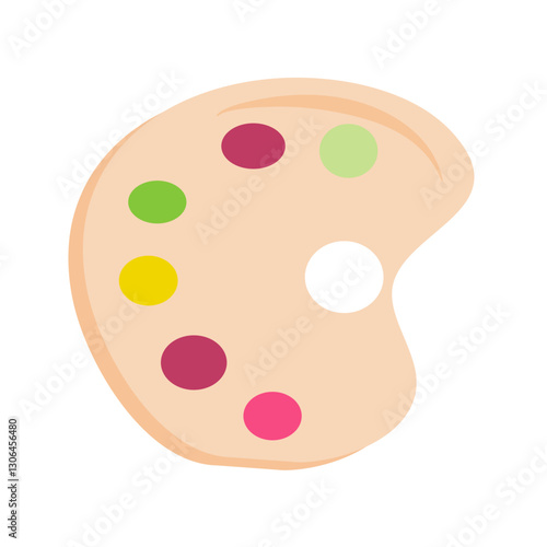 School paint palette

