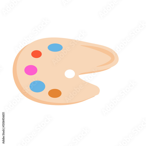 School paint palette
