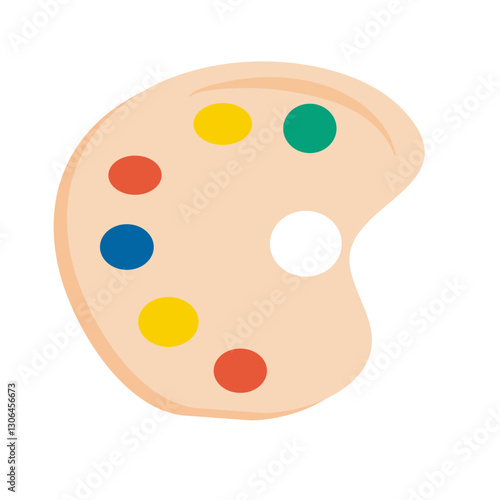 School paint palette
