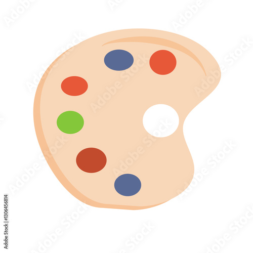 School paint palette
