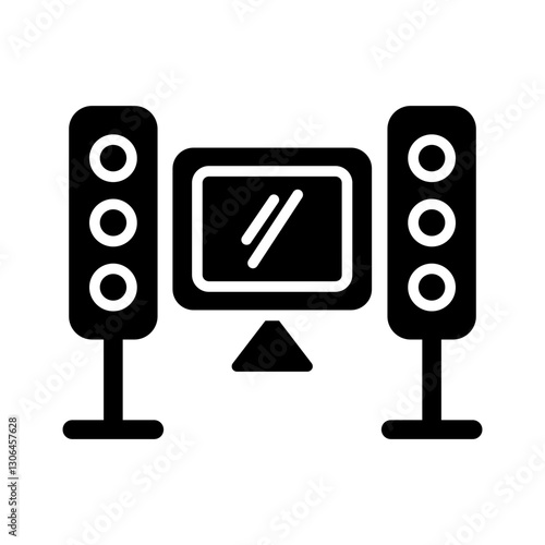 Home Theater System Vector Icon