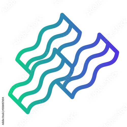bacons Line Gradient Icon
