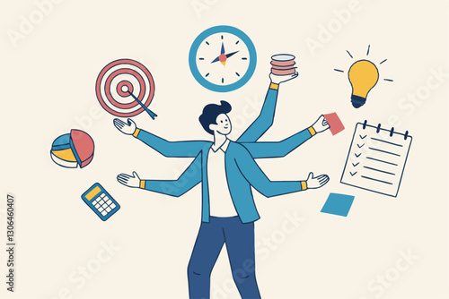 Gestión de proyectos, plan estratégico para administrar los recursos para el desarrollo, proceso de trabajo y planificación, concepto de finalización de tareas, gestor de proyectos inteligente de nego
