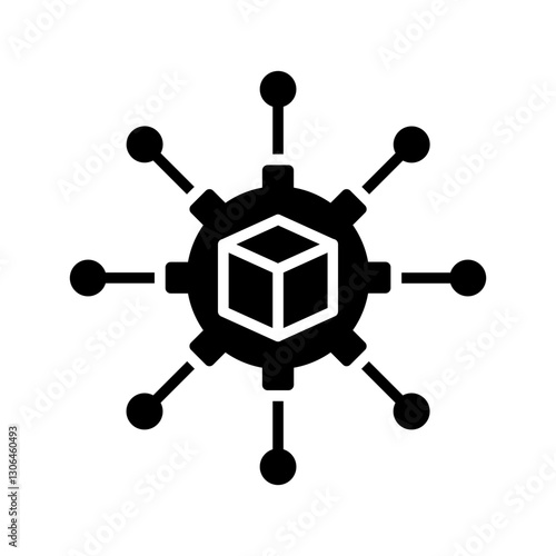 Supply Chain Analytics Vector Icon