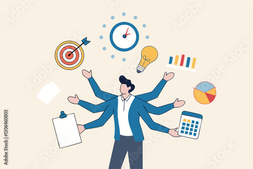 Gestión de proyectos, plan estratégico para administrar los recursos para el desarrollo, proceso de trabajo y planificación, concepto de finalización de tareas, gestor de proyectos inteligente de nego