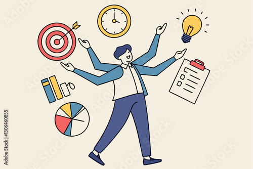 Gestión de proyectos, plan estratégico para administrar los recursos para el desarrollo, proceso de trabajo y planificación, concepto de finalización de tareas, gestor de proyectos inteligente de nego