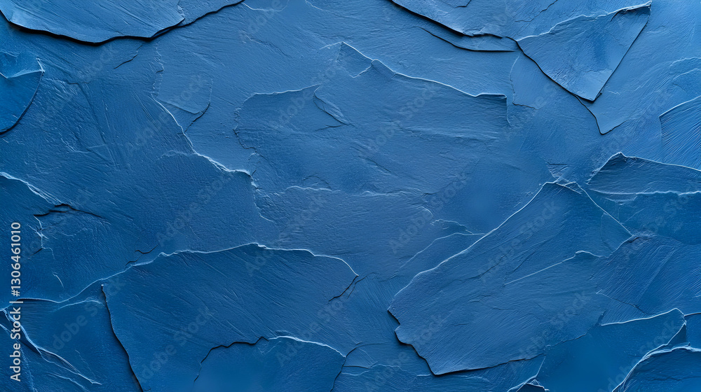 Fototapeta premium Textured Blue Background with Jagged Slate-Like Surface Details