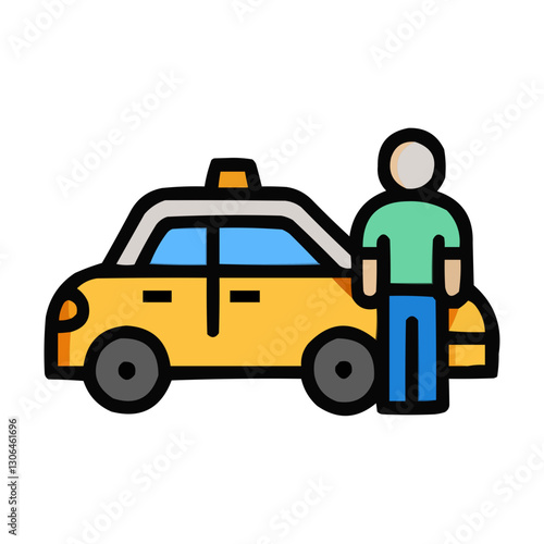 taxi cab vector illustration