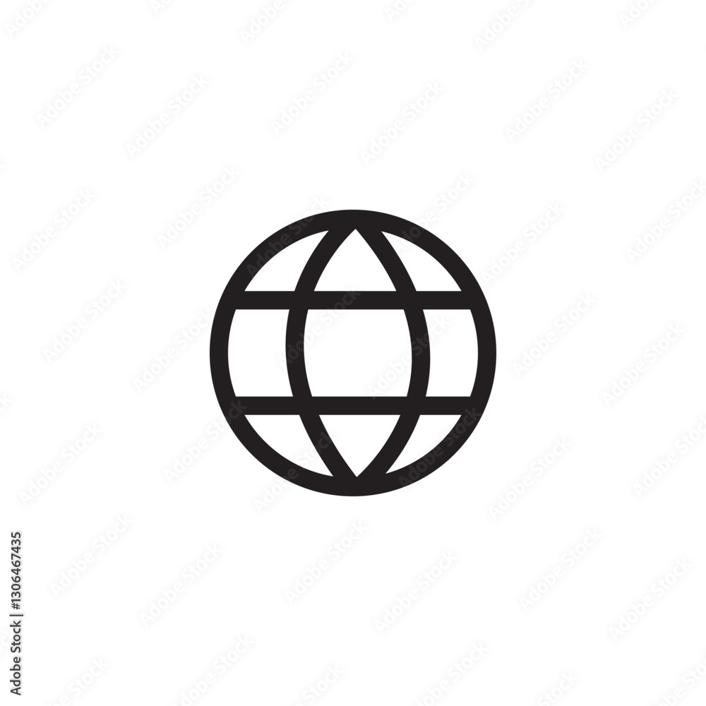 Globe icon, world icon, earth icon, global symbol, global sign, web symbol Globe icon, world icon, earth icon, global symbol, global sign, web symbol