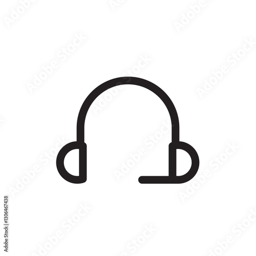 Headphone icon vector for web and mobile app. headphone sign and symbol
