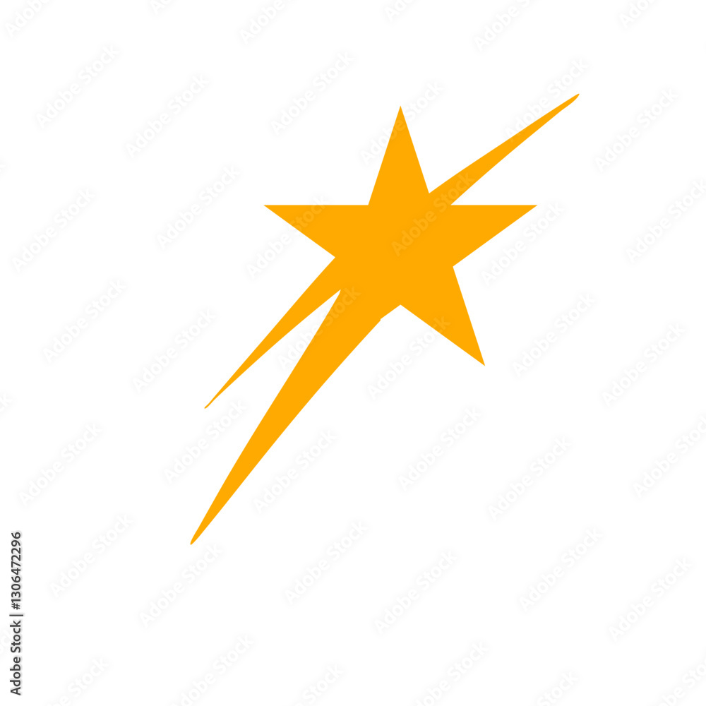 Obraz premium Falling Star icons space element 