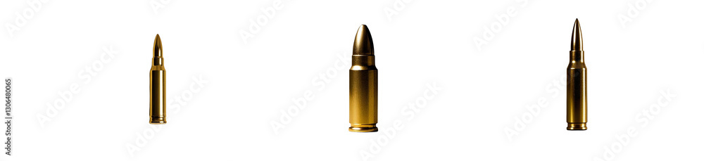 Golden bullet set isolated on transparent background png
Golden bullet set isolated on transparent background png
