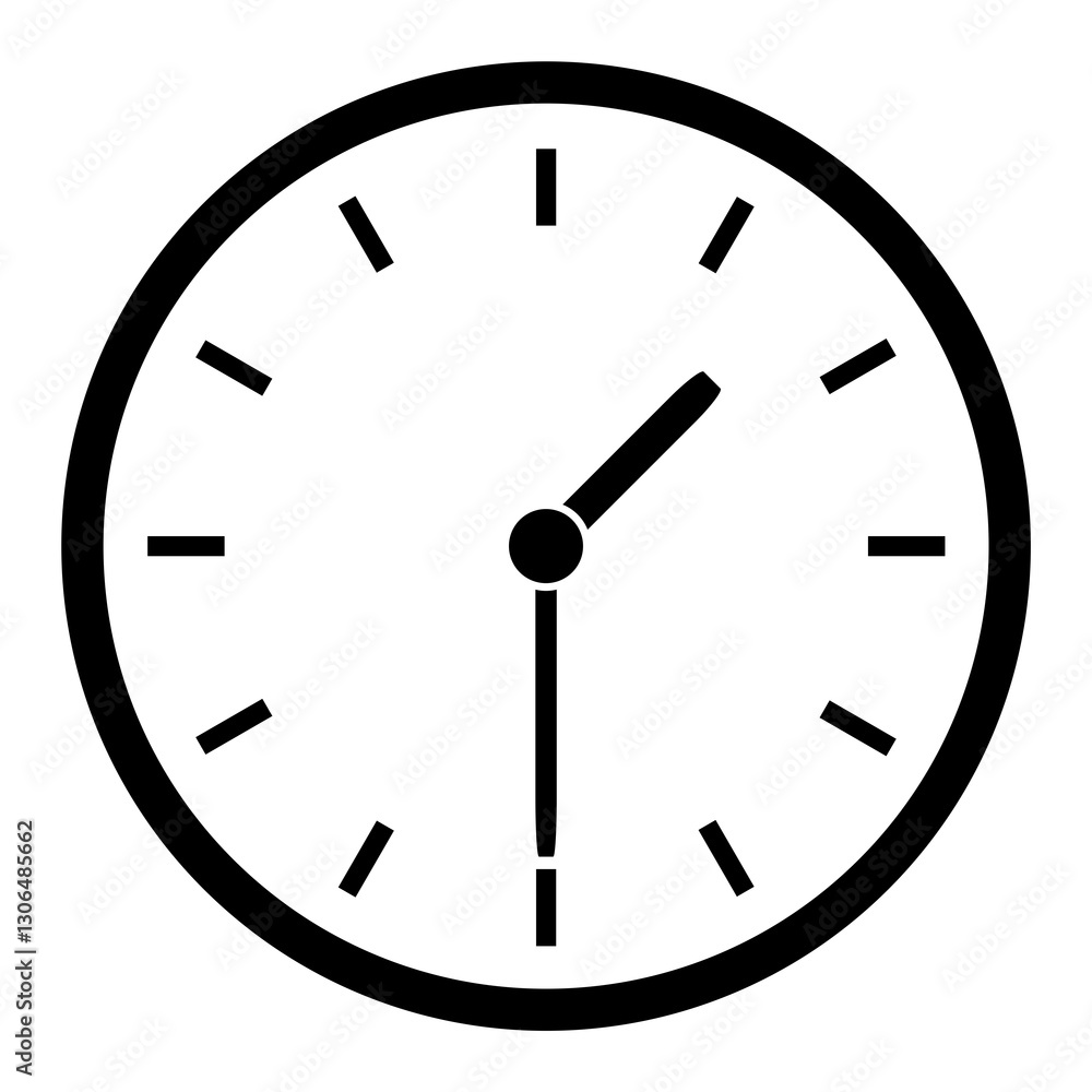 Uhr mit Uhrzeit Zeit zeigt 1:30 Uhr oder 13:30 Uhr Uhr mit Uhrzeit Zeit zeigt 1:30 Uhr oder 13:30 Uhr