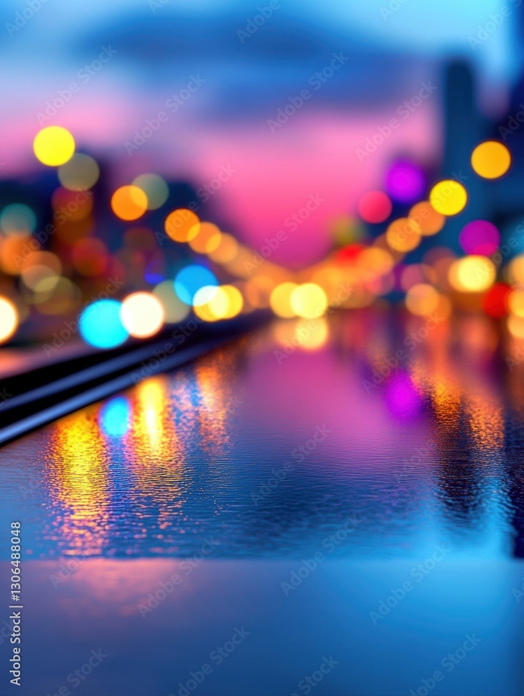 Captivating night view of a bustling city with bright lights creating a lively urban atmosphere Captivating night view of a bustling city with bright lights creating a lively urban atmosphere