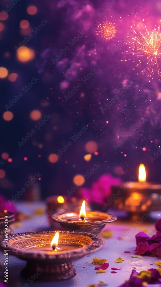Banner design for diwali festival and podium,Diwali light decoration candle with fireworks,Stage,Product display Showcase design sparkle background,Deepavali,Dipavali,3D podium illustration. Banner design for diwali festival and podium,Diwali light decoration candle with fireworks,Stage,Product display Showcase design sparkle background,Deepavali,Dipavali,3D podium illustration.