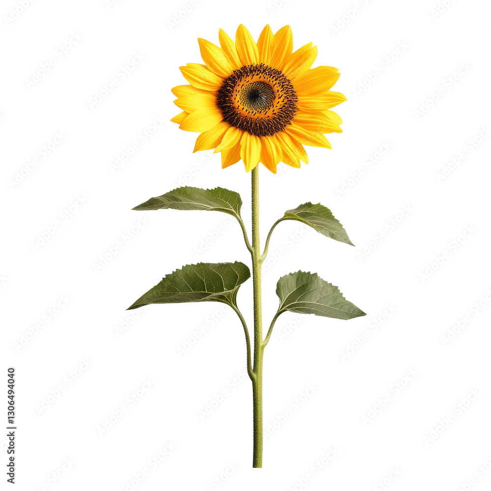 Fototapeta premium Bright and Cheerful Sunflower Blooming in Natural Light