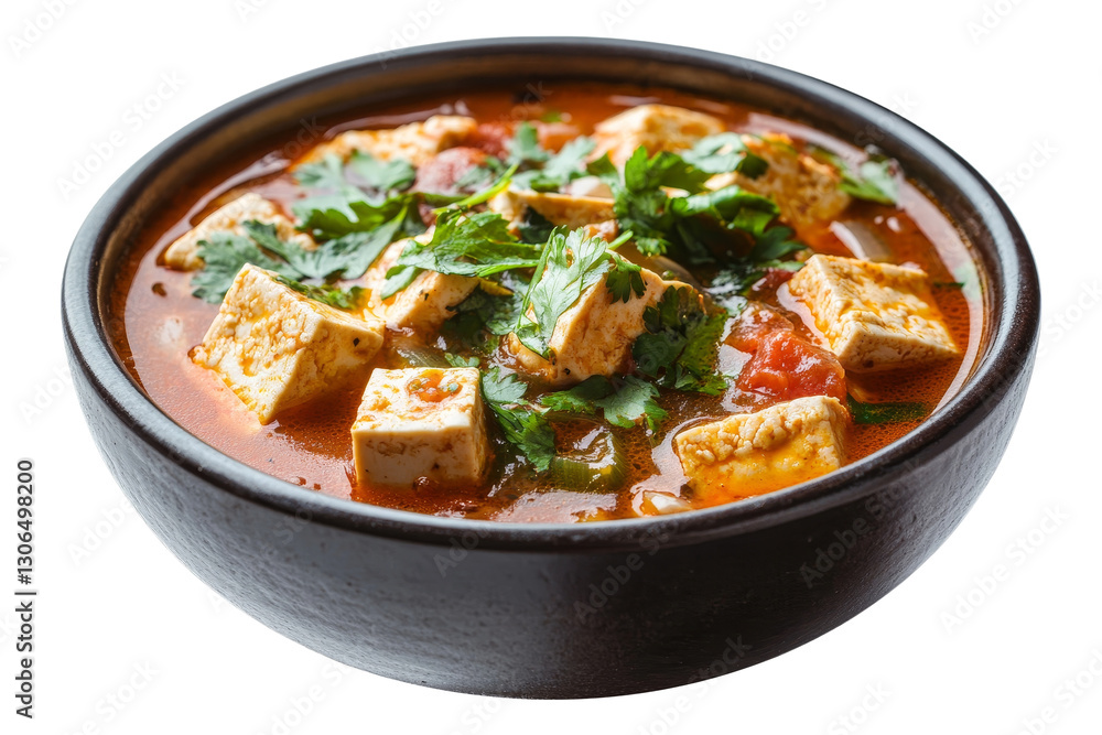Spicy Tofu Soup with Fresh Herbs and Vegetables Spicy Tofu Soup with Fresh Herbs and Vegetables