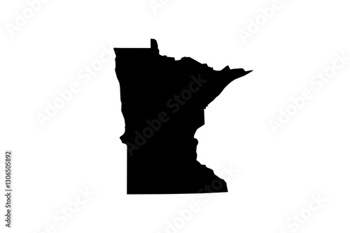 Map of Minnesota state, US