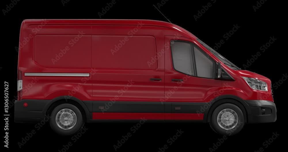 Speeding Panel Vans On Transparent Backround and Loop Animation Speeding Panel Vans On Transparent Backround and Loop Animation