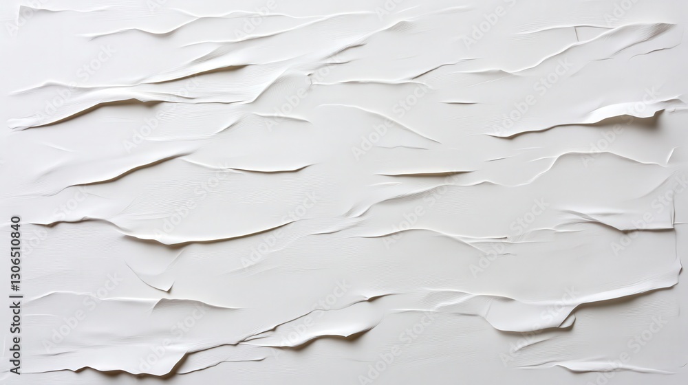 Obraz premium Textured White Background with Layered Paper Effect for Creative Design Projects