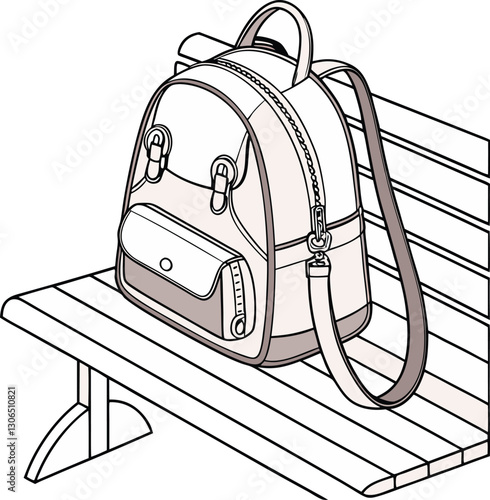 vector illustration of an electric train