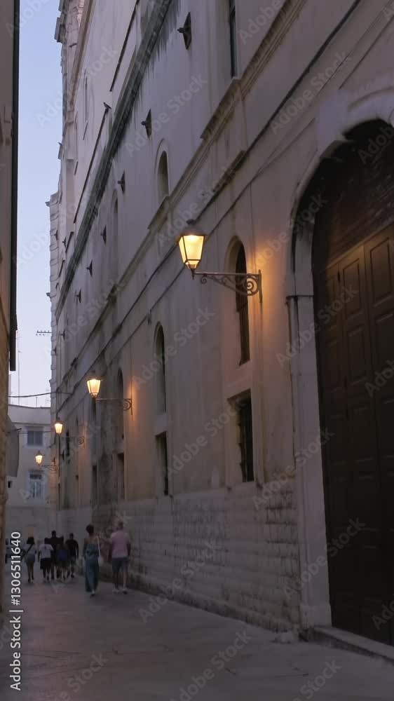 custom made wallpaper toronto digitalAncient streets of the old town of Bari, Italy. A cloudy summer evening.