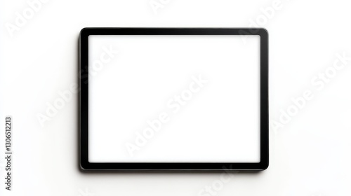 Modern Digital Tablet with Blank Screen on White Background for Presentations