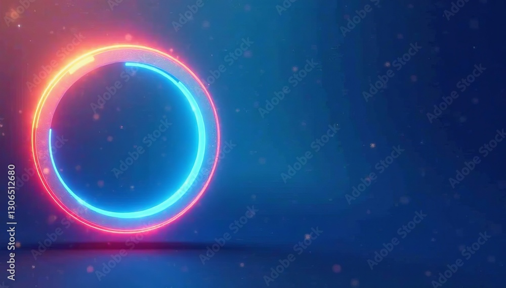 Fototapeta premium Abstract circular self stopper design with blue gradient background, gradient, background, circle
