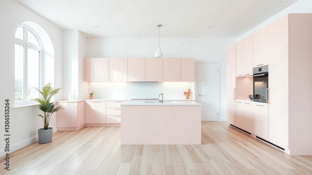 Bright and Modern Kitchen Design with Light Wood Cabinets, Ample Storage, and Soft Lighting Bright and Modern Kitchen Design with Light Wood Cabinets, Ample Storage, and Soft Lighting