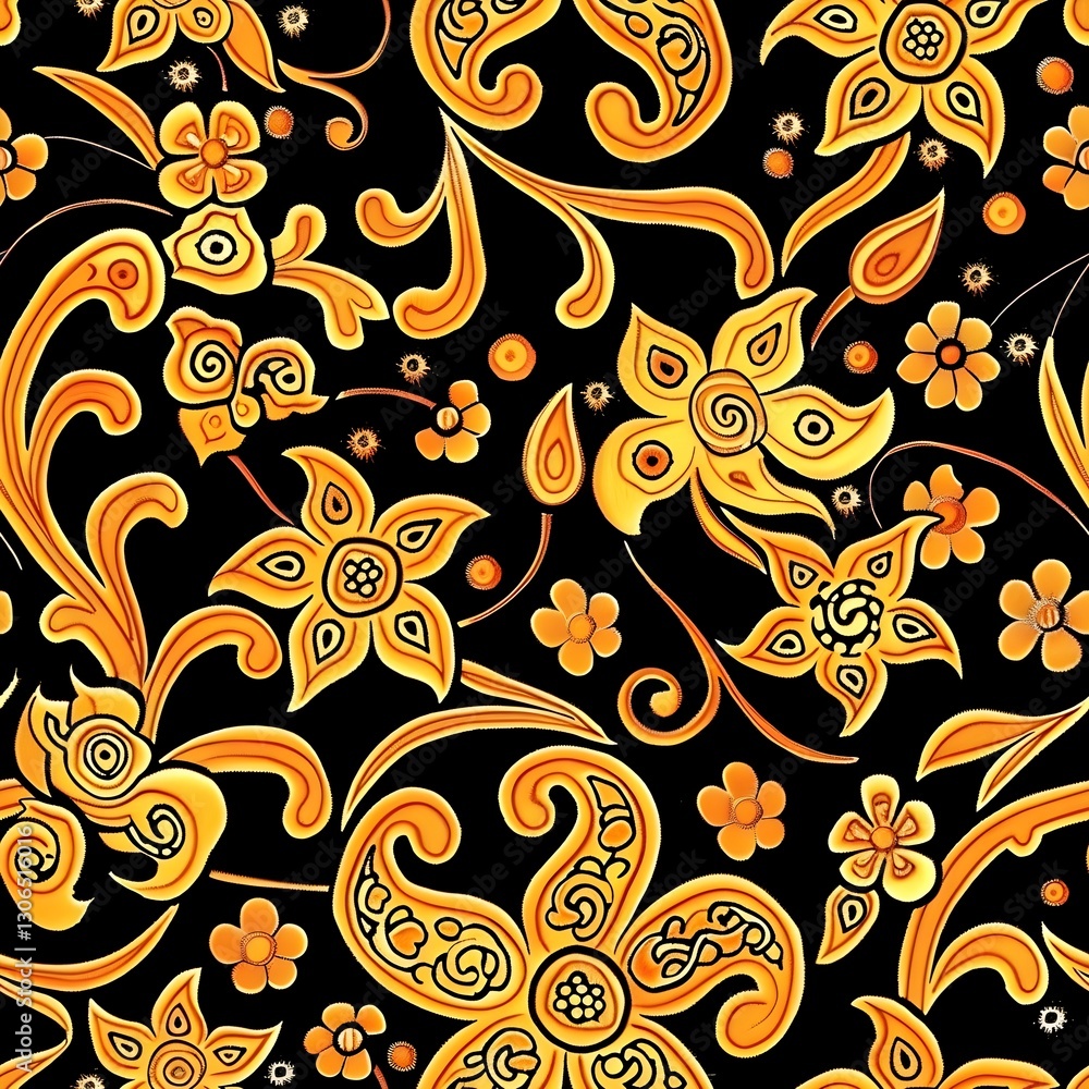 Indonesian batik seamless pattern Indonesian batik seamless pattern