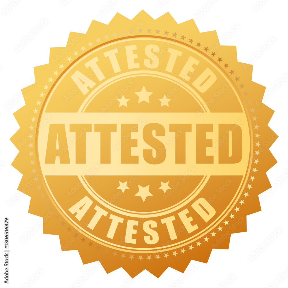 Attested gold vector seal