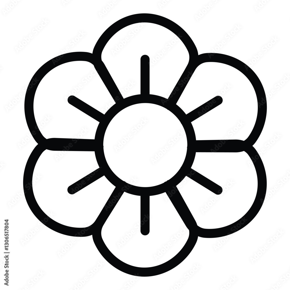 Obraz premium flower icon