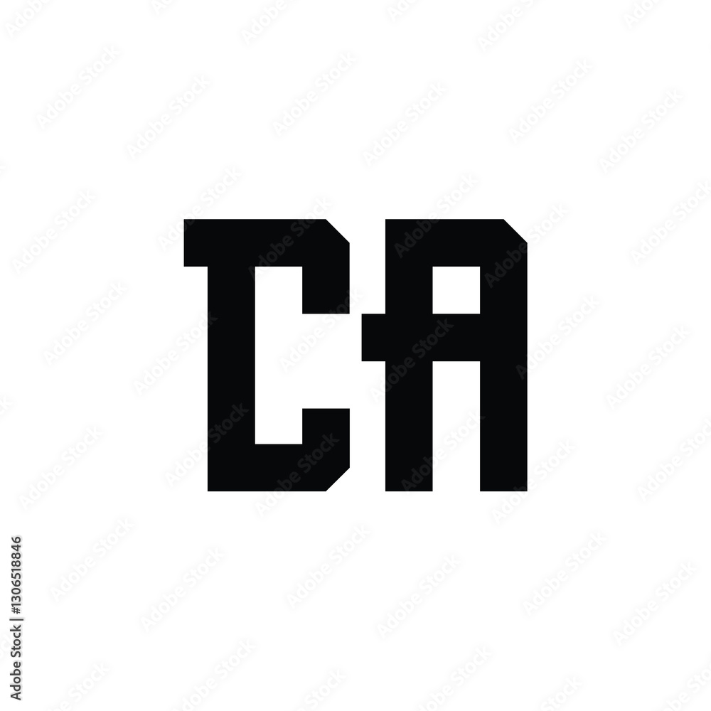 CA monogram logo design letter text name symbol monochrome logotype alphabet character simple logo CA monogram logo design letter text name symbol monochrome logotype alphabet character simple logo