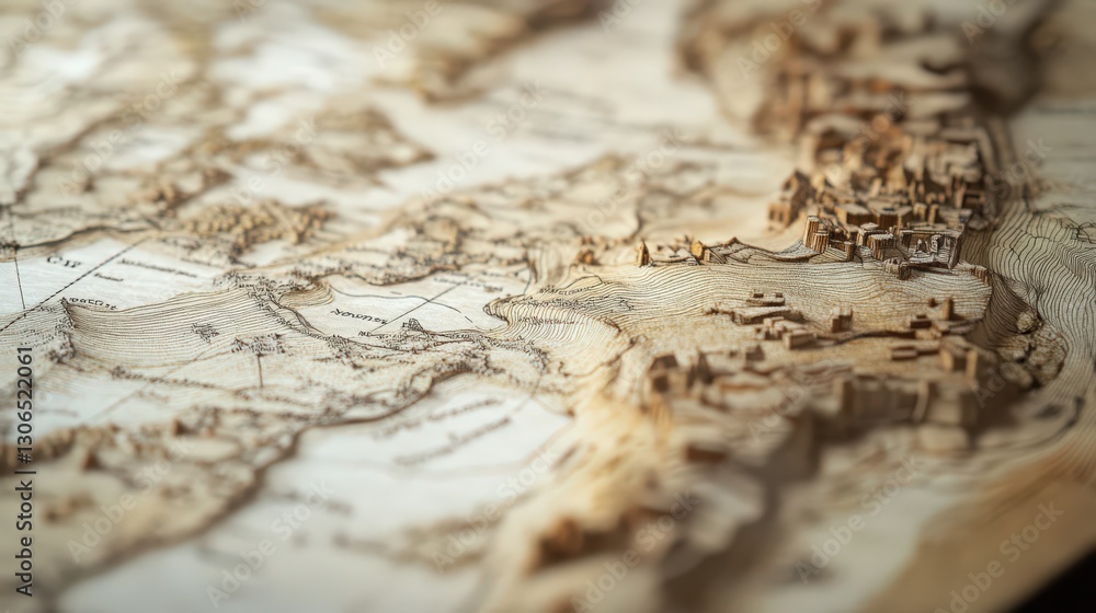 Detailed three-dimensional topographic model showcasing middle east region Detailed three-dimensional topographic model showcasing middle east region